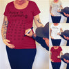 Baby is coming Pregnancy T-shirts - licaneshop