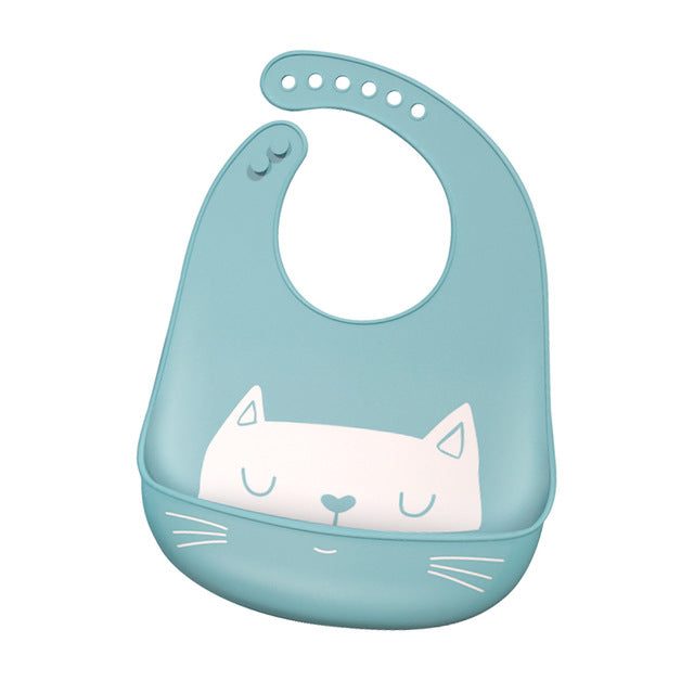 kitty cat Baby Silicon Bibs - licaneshop